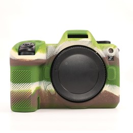 For Nikon Z6III Litchi Texture Soft Silicone Protective Case(Camouflage)