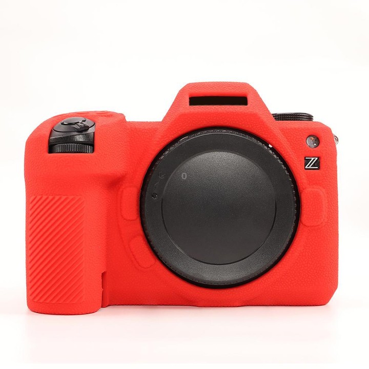 For Nikon Z6III Litchi Texture Soft Silicone Protective Case(Red)