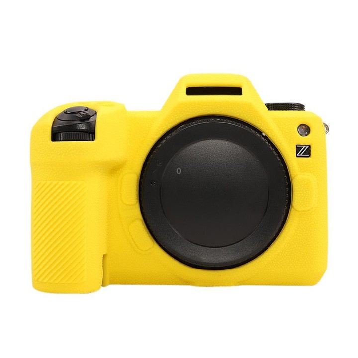 For Nikon Z6III Litchi Texture Soft Silicone Protective Case(Yellow)