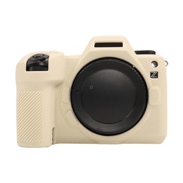 For Nikon Z6III Litchi Texture Soft Silicone Protective Case(White)