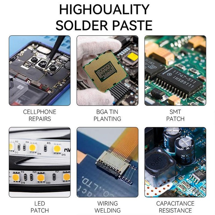 LUOWEI LW-SP1 50g PCB Repair Lead-free Solder Paste, Model:138 Degrees