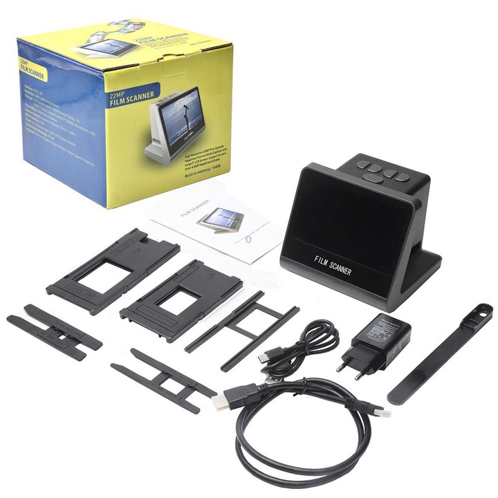 Tonivent TON170 14 Mega Pixels 5 inch HD Screen Film Scanner, Plug:EU Plug(Black)