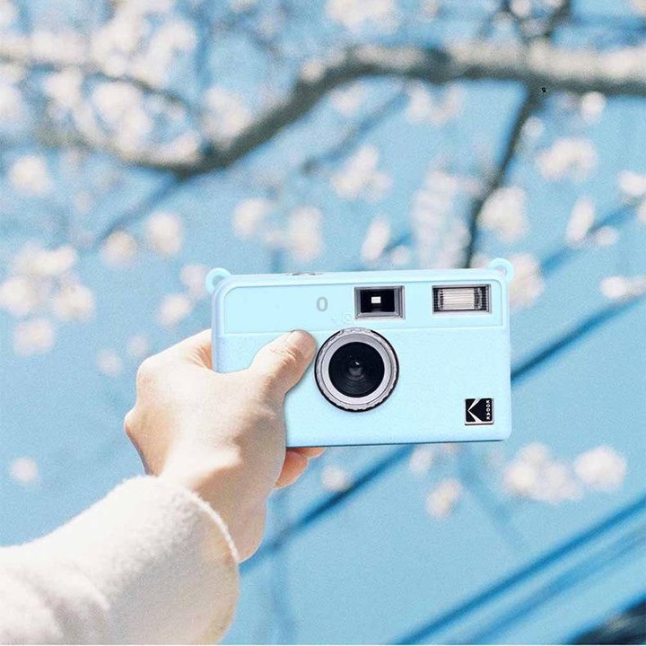 For Kodak EKTAR H35 Litchi Texture Soft Silicone Protective Case(Purple)
