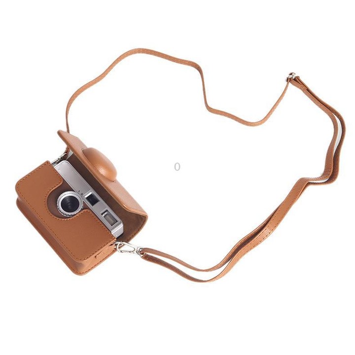 For Kodak EKTAR H35 / F501 / F9 Full Body Leather Camera Case Bag with Strap(Black)