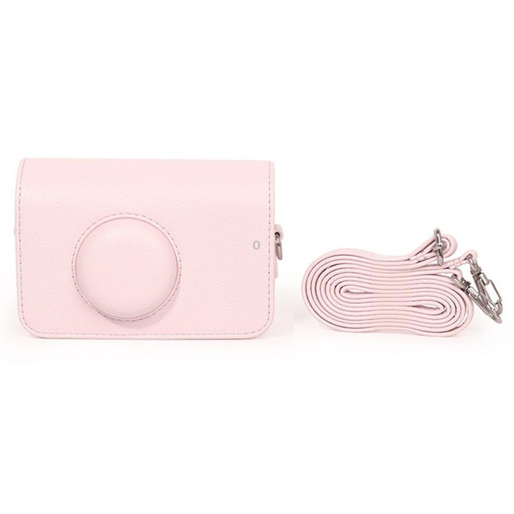 For Kodak EKTAR H35 / F501 / F9 Full Body Leather Camera Case Bag with Strap(Pink)