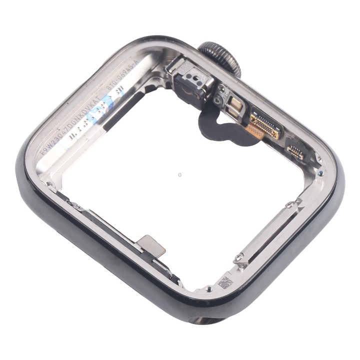 For Apple Watch Series 5 40mm LTE Graphite Steel Middle Frame Bezel Plate with Crown Spin Axis Flex Cable
