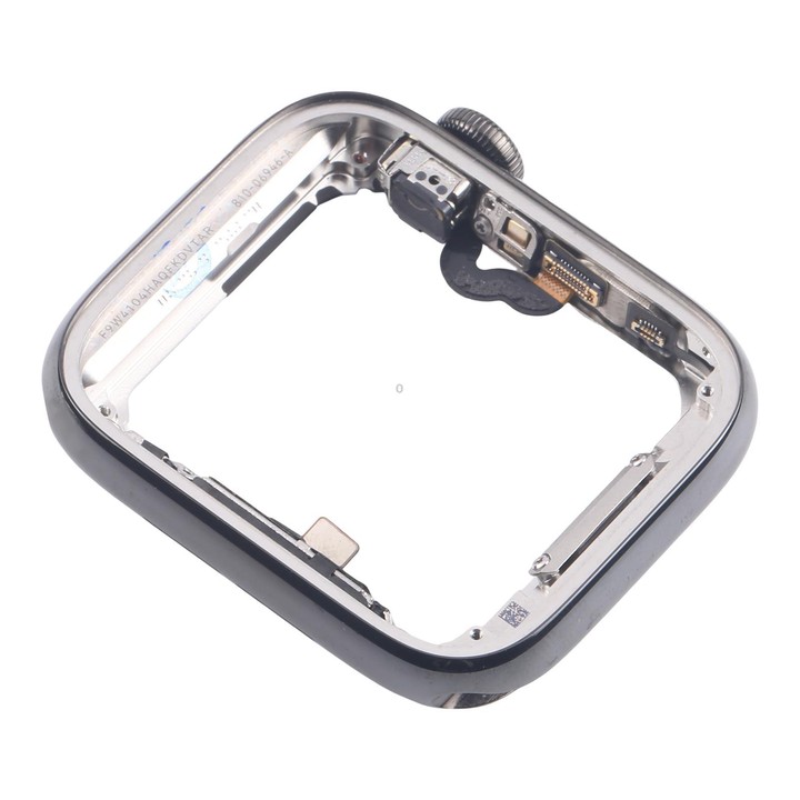 For Apple Watch Series 4 44mm LTE Graphite Steel Middle Frame Bezel Plate with Crown Spin Axis Flex Cable