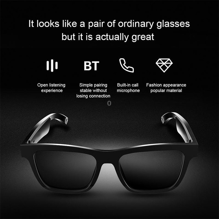 E10 Pro Smart Audio Bluetooth Glasses, Style: AI Translation(Black)