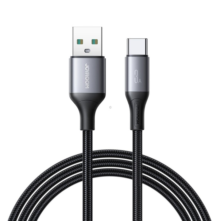 JOYROOM S-A28 Flash Series 480Mbps Fast Charging Data Cable, USB to Type-C Cable, Length: 1m(Black)
