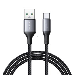 JOYROOM S-A28 Flash Series 60W 480Mbps Fast Charging Data Cable, USB to Type-C Cable, Length: 2m(Black)