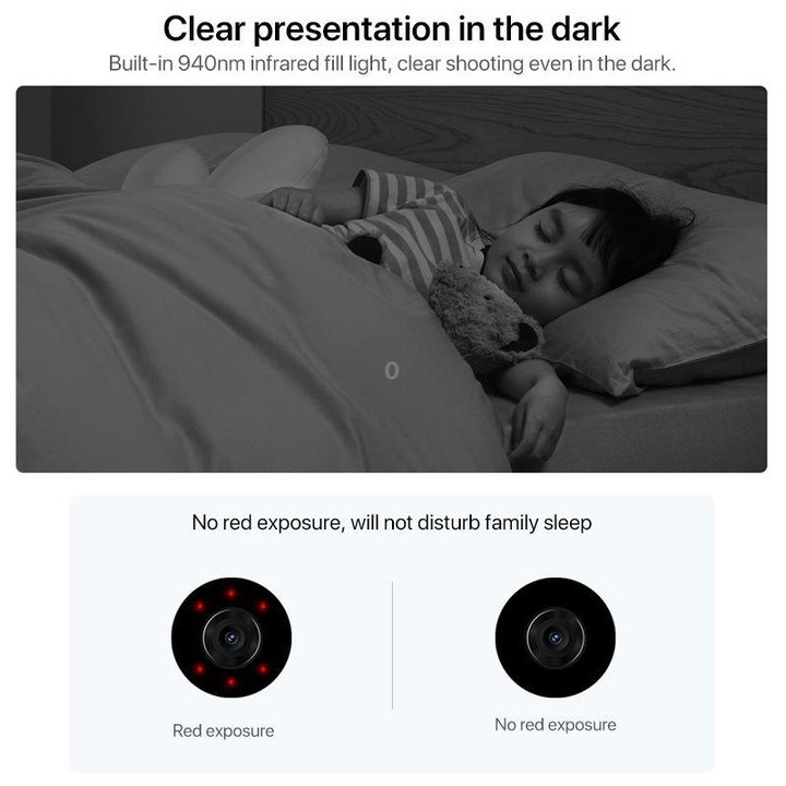 Original Xiaomi Smart Camera Video Call Edition Support One-click Call / AI Intelligent Detection, US Plug(White)