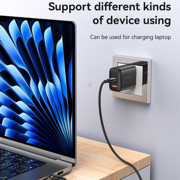 Yesido CA190 60W 3A USB-C / Type-C to Type-C Charging Data Cable, Length:1.2m(Black)