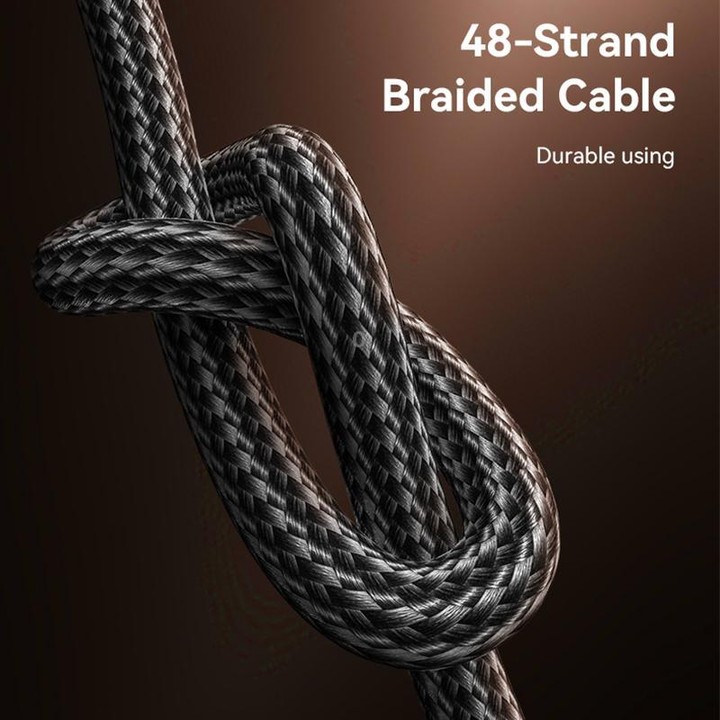 Yesido CA190 60W 3A USB-C / Type-C to Type-C Charging Data Cable, Length:1.2m(Black)