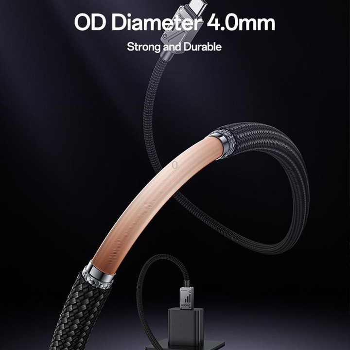 Yesido CA196 60W 3A USB-C / Type-C to Type-C Zinc Alloy Data Cable, Length:1.2m(Black)