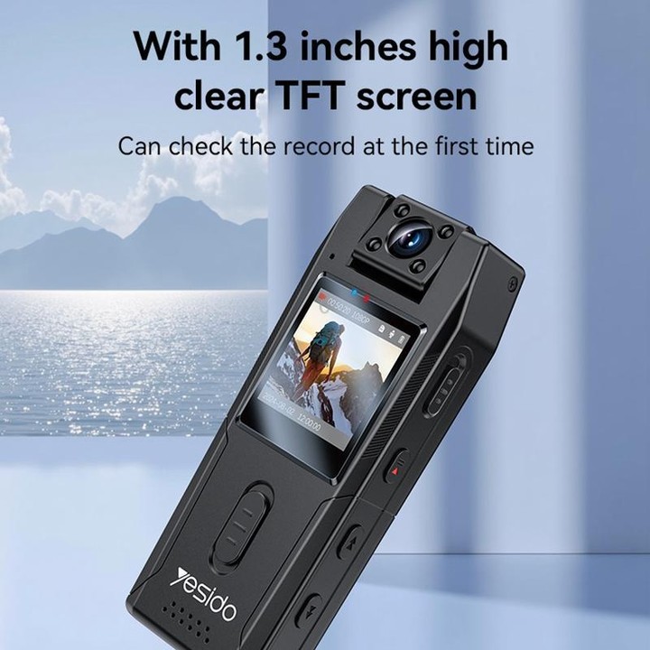 Yesido KM25 1.3 inch 1080P Ultra-clear Night Vision Video Recorder(Black)