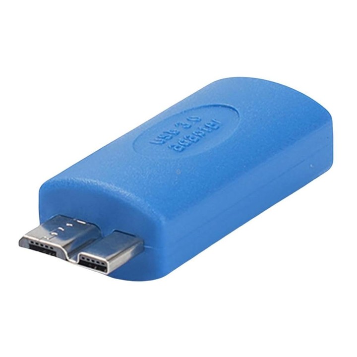 USB3.0 Mobile Hard Drive Computer Adapter, Model:Type-C Female to Micro USB Male(Blue)