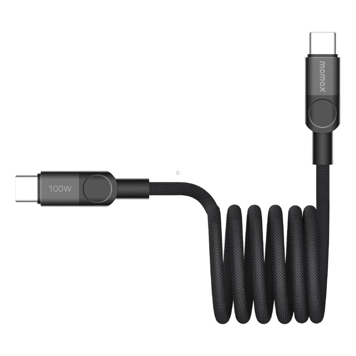 Momax Mag.Link Magnetic 100W USB-C / Type-C to USB-C / Type-C Data Cable, Length:2m(Black)