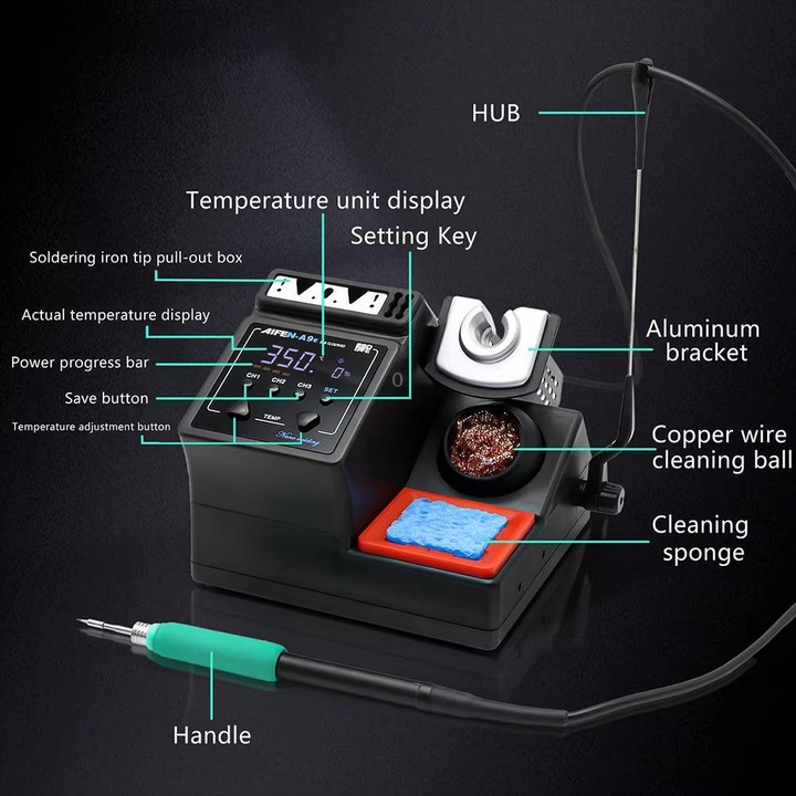 SUGON Aifen A9E Control Temperature Soldering Station, Plug:US Plug
