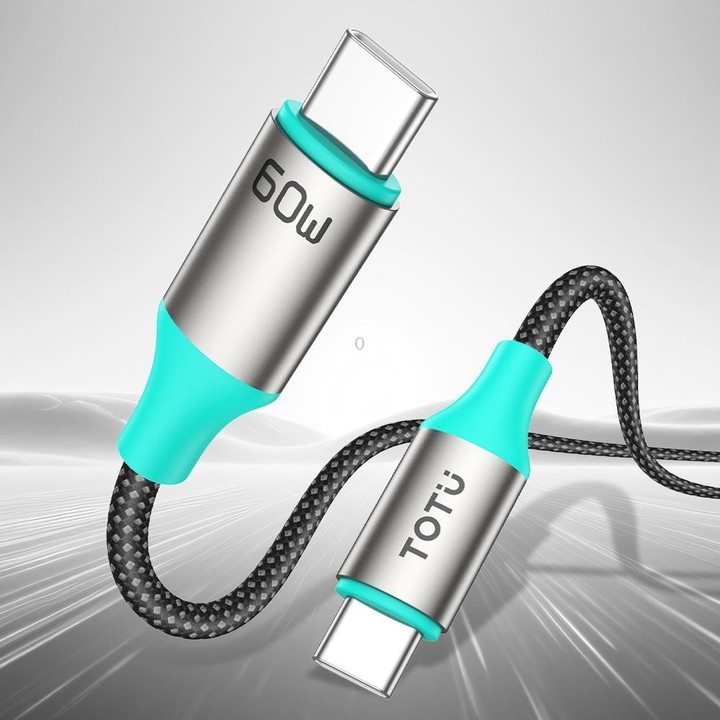 TOTU CB-21-T 25W USB to Type-C Aluminum Alloy Braided Data Cable, Length:1.2m(Star Color)