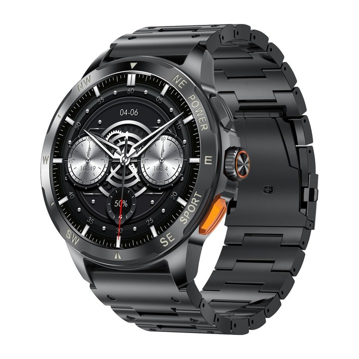 AK77 BT Call Smart Watch, Support Blood Oxygen / Blood Pressure / Heart Rate / Sports Health Monitoring Fitness Tracker(Black St