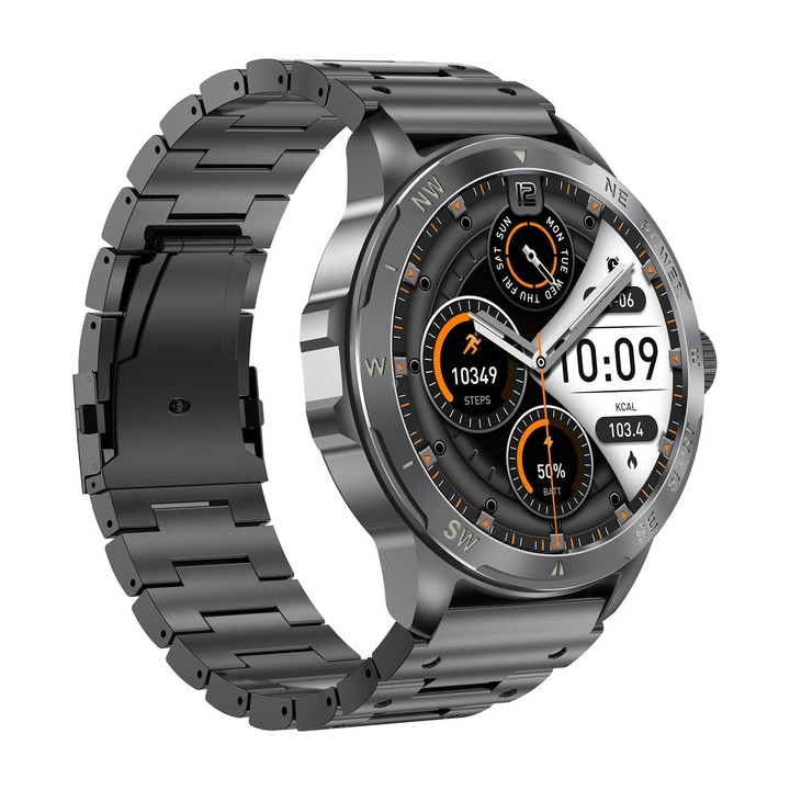 AK77 BT Call Smart Watch, Support Blood Oxygen / Blood Pressure / Heart Rate / Sports Health Monitoring Fitness Tracker(Black St
