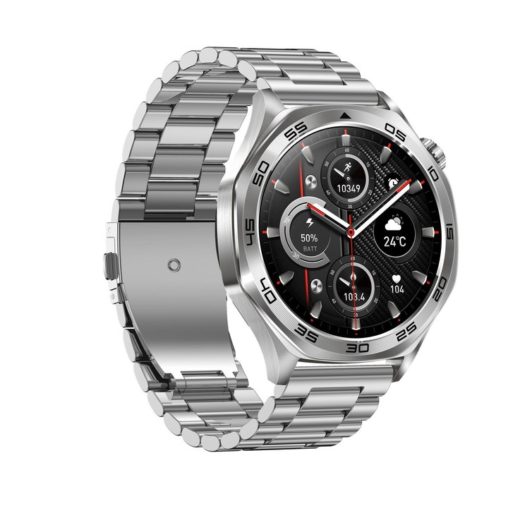 AK83 BT Call Smart Watch, Support Blood Pressure / Heart Rate / Sports Health Monitoring Fitness Tracker(Steel 3-Bead Steel)
