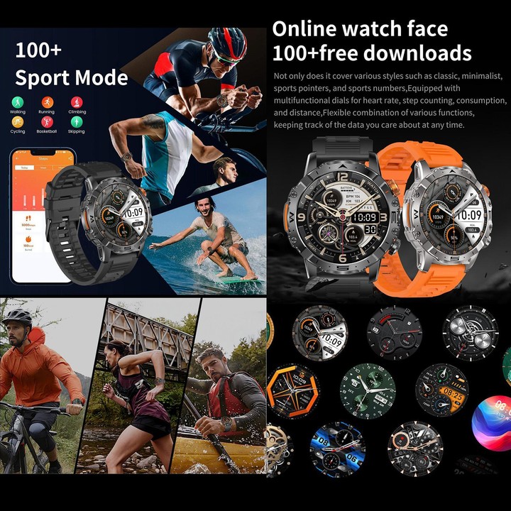 BH11 4G LTE Android 8.1 Smart Watch, 2GB+16GB, Unisoc 8541 Quad Core, Support Heart Rate / Blood Oxygen(Black Steel)
