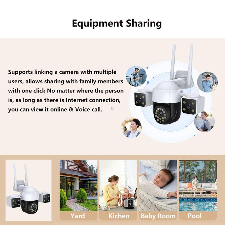 QX155 6MP Triple Camera SE Asia 4G Version Supports Humanoid Detection(AU Plug)