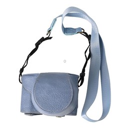 For FUJIFILM X-M5 Retro Litchi Texture Leather Full Body Camera Case Bag with Strap(Blue)