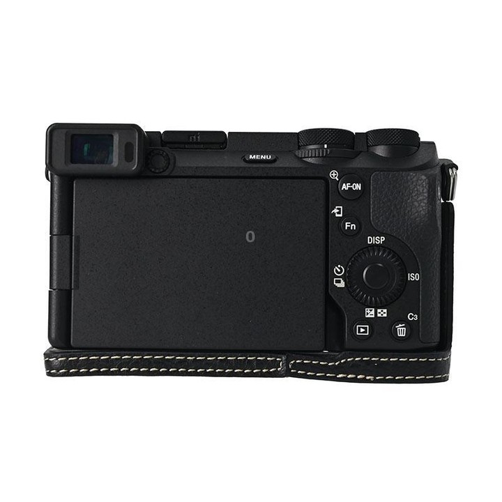 For Sony ILCE-6700 / A6700 Litchi Texture PU Leather Camera Half Case Base(Black)