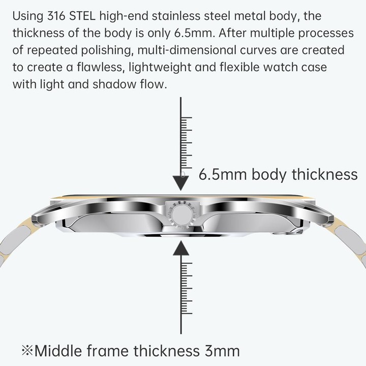 H78 1.43 inch AMOLED Screen Health & Fitness Smart Watch IP67 Waterproof Support BT Call(Silver Shell Black Leather)
