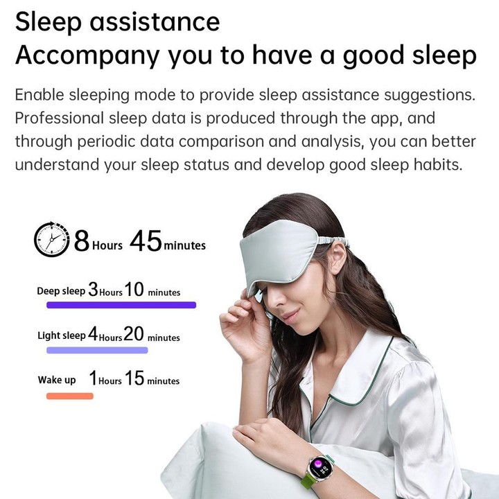 H78 1.43 inch AMOLED Screen Health & Fitness Smart Watch IP67 Waterproof Support BT Call(Gold Shell Green Leather)