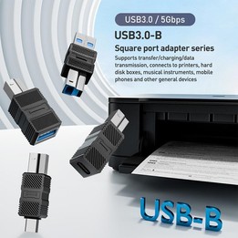 USB-B 3.0 Printer / Mobile Hard Drive / Computer Adapter, Model:USB-B Male to Type-C Male
