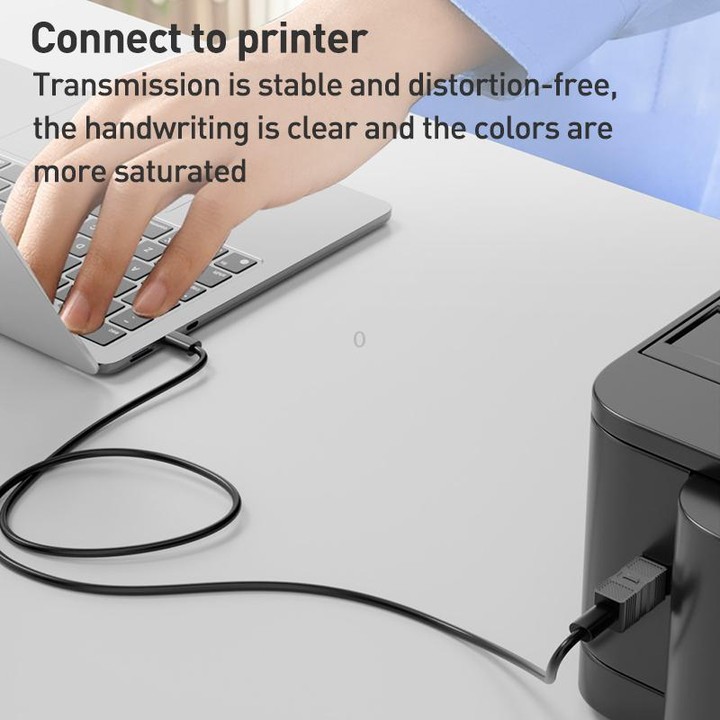 USB-B 3.0 Printer / Mobile Hard Drive / Computer Adapter, Model:USB-B Male to Type-C Male