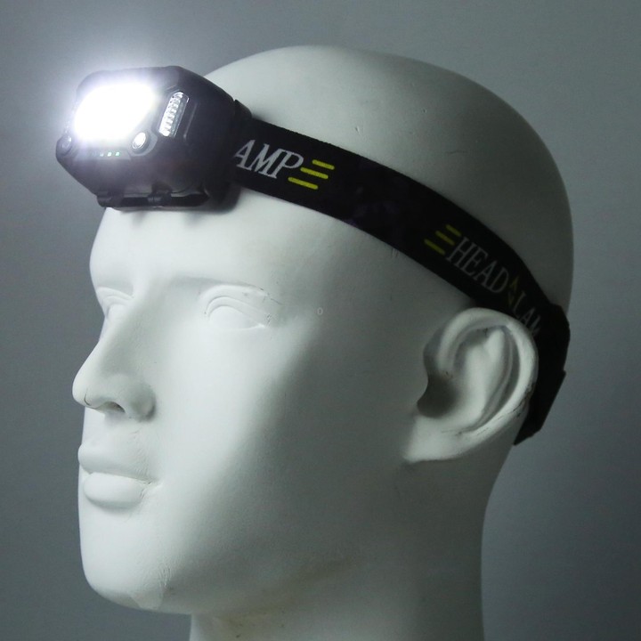 YY09 Outdoor Work Super Bright Sensor Headlight(Black)