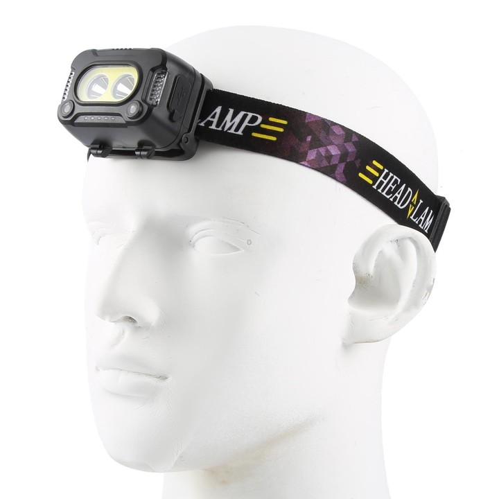 YY09 Outdoor Work Super Bright Sensor Headlight(Black)