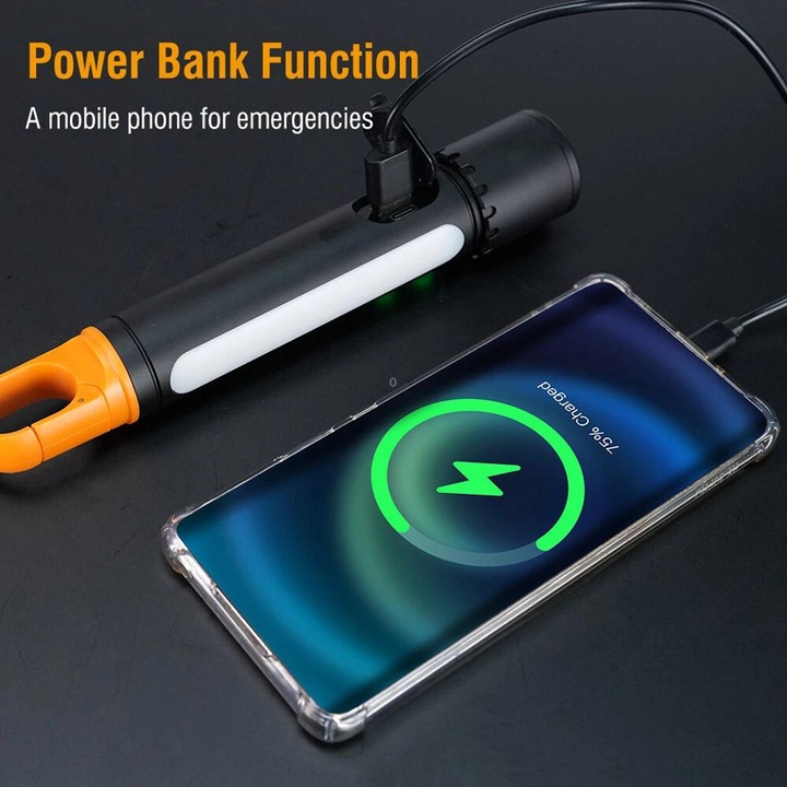 X725 Outdoor White Laser Wick Telescopic Zoom Waterproof Flashlight