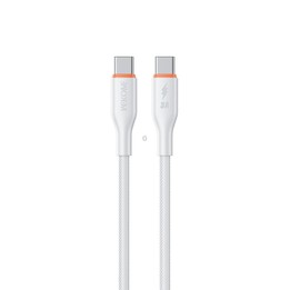WK WDC-93 65W Type-C to Type-C Silicone Data Cable, Length: 1.2m(White)