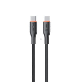 WK WDC-93 65W Type-C to Type-C Silicone Data Cable, Length: 1.2m(Black)