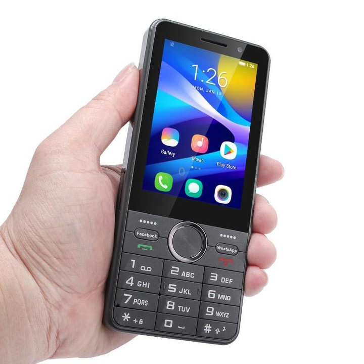 UNIWA XS24 Keypad Phone, 2GB+16GB, 3.5 inch Android 8.1 Mediatek MT6737M Quad Core, Flashlights, Network: 4G, Support Google Sto