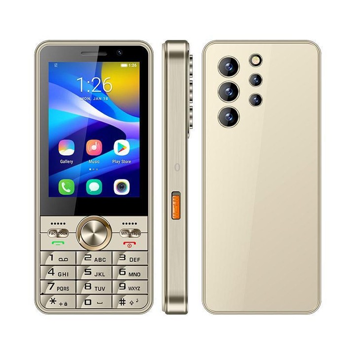UNIWA XS24 Keypad Phone, 2GB+16GB, 3.5 inch Android 8.1 Mediatek MT6737M Quad Core, Flashlights, Network: 4G, Support Google Sto