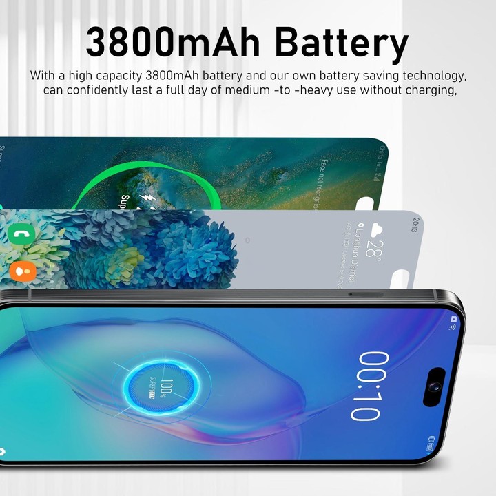 I16 Pro Max / VD1, 3GB+32GB, 6.8 inch Android 10 MTK6753 Octa Core, Network: 4G, Dual SIM, Plug:US Plug(Sky Blue)