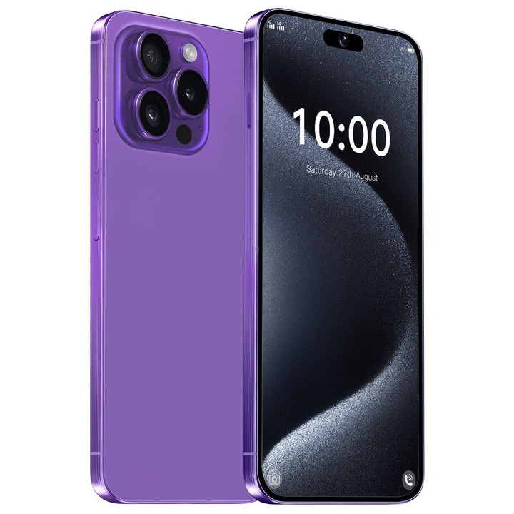 I16 Pro Max / VD1, 3GB+32GB, 6.8 inch Android 10 MTK6753 Octa Core, Network: 4G, Dual SIM, Plug:AU Plug(Purple)