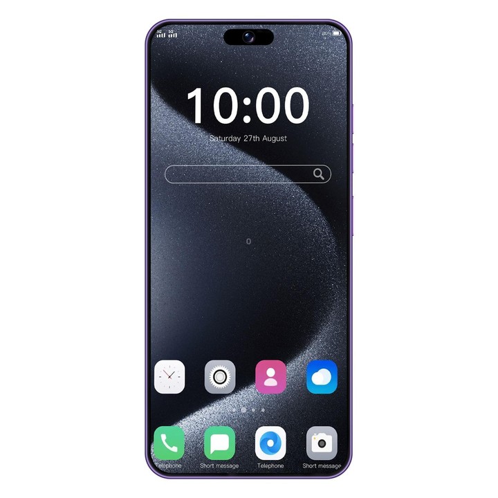 I16 Pro Max / VD1, 3GB+32GB, 6.8 inch Android 10 MTK6753 Octa Core, Network: 4G, Dual SIM, Plug:AU Plug(Purple)