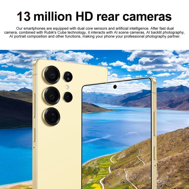 S25 Ultra / S11, 4GB+64GB, 6.75 inch Android 12 MTK6762 Octa Core, Network: 4G, Dual SIM, Plug:UK Plug(Grey)