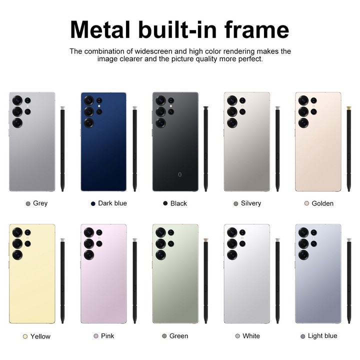 S25 Ultra / S11, 4GB+64GB, 6.75 inch Android 12 MTK6762 Octa Core, Network: 4G, Dual SIM, Plug:UK Plug(White)
