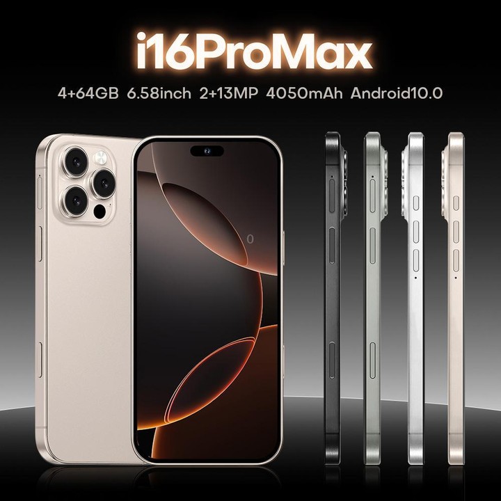 I16 Pro Max / PDQ6, 4GB+64GB, 6.58 inch Android 10 MTK6739 Quad Core, Network: 4G, Dual SIM, Plug:EU Plug(Black)