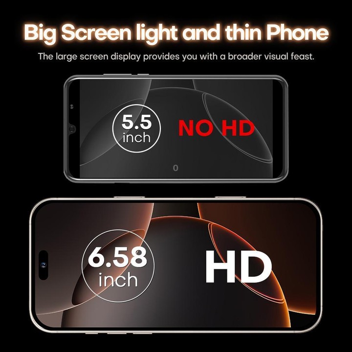 I16 Pro Max / PDQ6, 4GB+64GB, 6.58 inch Android 10 MTK6739 Quad Core, Network: 4G, Dual SIM, Plug:AU Plug(White)