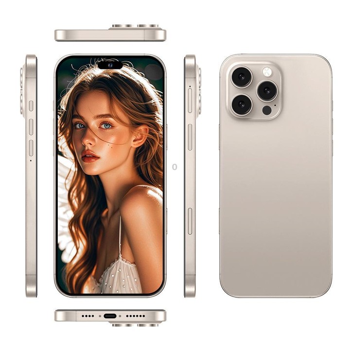 I16 Pro Max / PDQ6, 4GB+64GB, 6.58 inch Android 10 MTK6739 Quad Core, Network: 4G, Dual SIM, Plug:AU Plug(Gold)