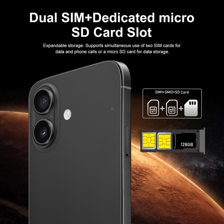 I16 Plus / RAi5, 3GB+64GB, 6.56 inch Android 10 MTK6739 Quad Core, Network: 4G, Dual SIM, Plug:AU Plug(Black)